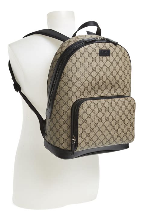 used gucci backpack men's|gucci print backpack for men.